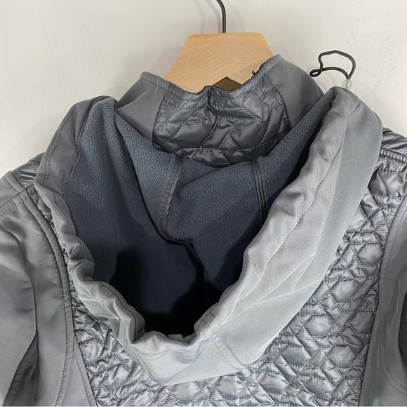 HaliFax Traders Mixed Media Puffer Winter Coat Winter Snow Jacket Gray Small - Picture 5 of 9